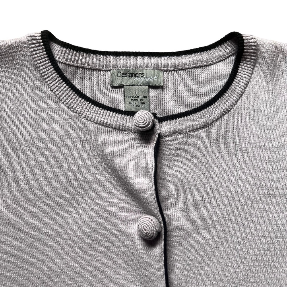 NWT Designers Original Cotton Button Sweater